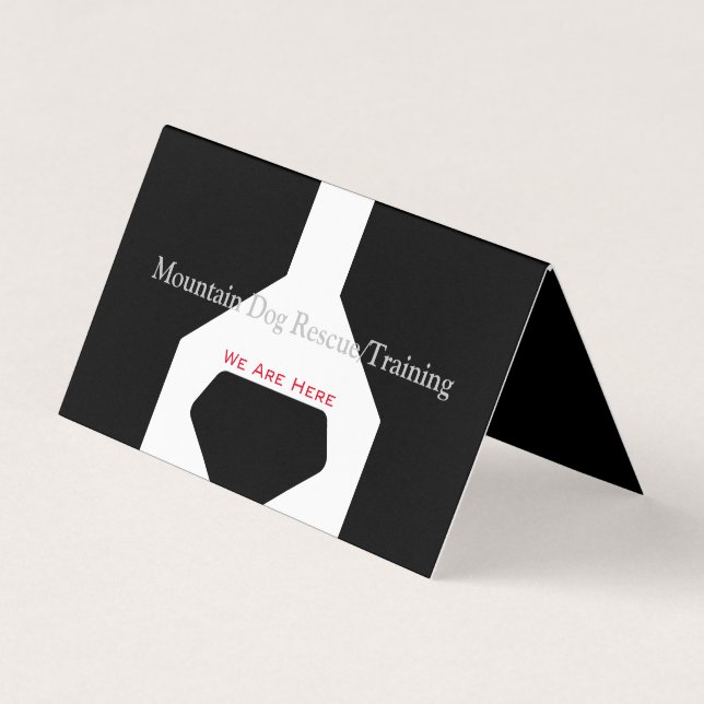 Mountain Dog Rescue/Training Business Card (Front)