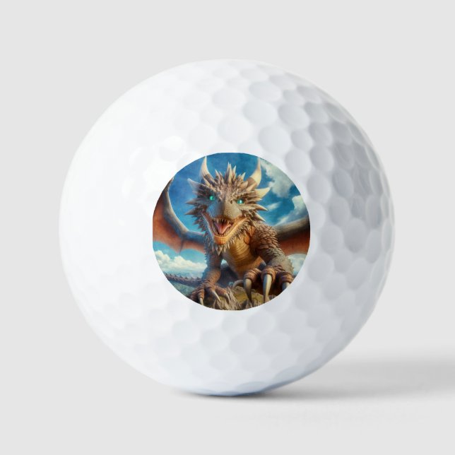 Mountain Dragon Golf Balls (Front)