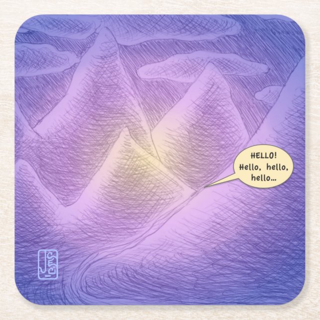 Mountain Dreams Paper Coaster (Front)