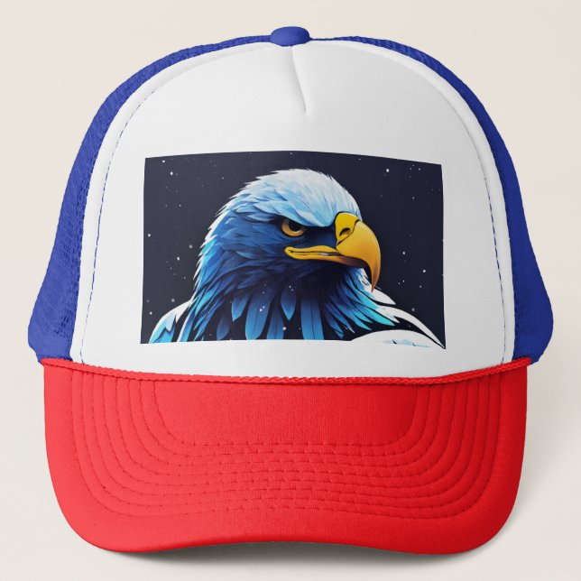 "Mountain Eagle Design Hat – Bold and Stylish (Front)