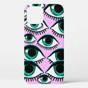 Mountain eye. Abstract icon.  iPhone 12 Case
