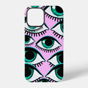 Mountain eye. Abstract icon.  iPhone 12 Case