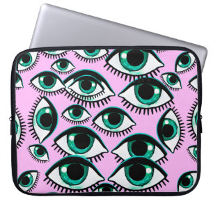 Mountain eye. Abstract icon.  Laptop Sleeve