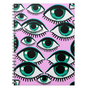 Mountain eye. Abstract icon.  Notebook