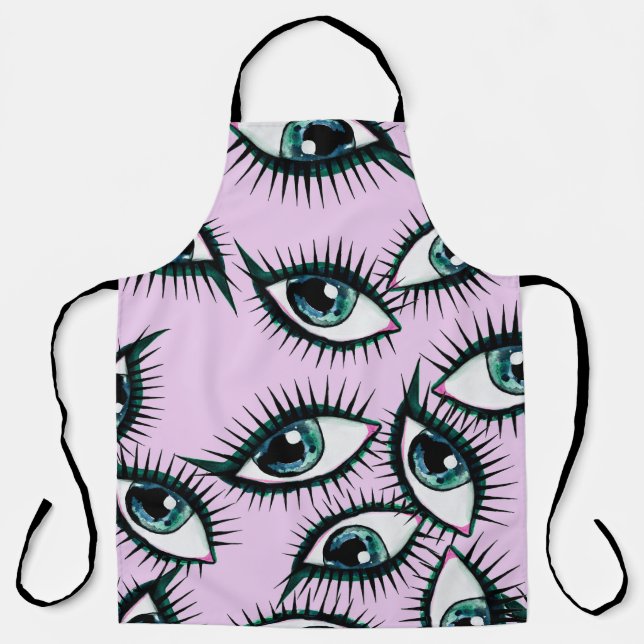 Mountain Eye Abstract Iconic Design Apron (Front)