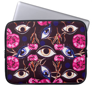 Mountain eye. Abstract pattern Laptop Sleeve