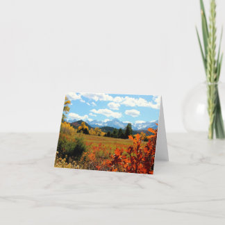 Mountain Fall Colors Note Card