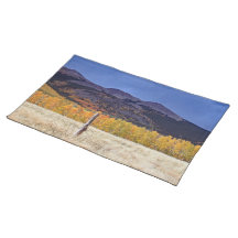 Mountain Fall Scene Cloth Placemat