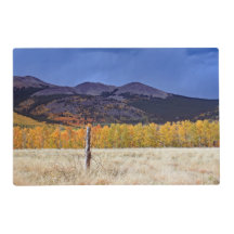 Mountain Fall Scene Laminated Placemat