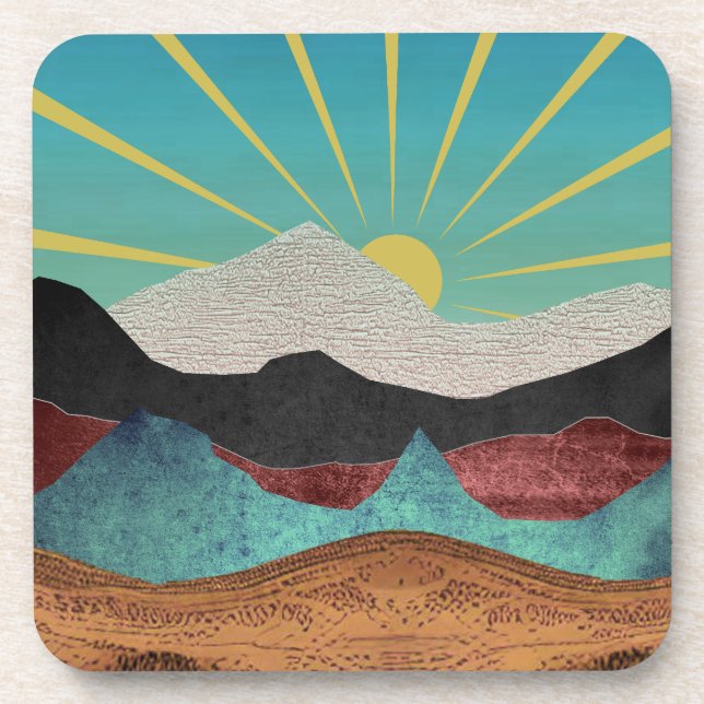 Mountain Fantasy Sunrise Coaster (Front)
