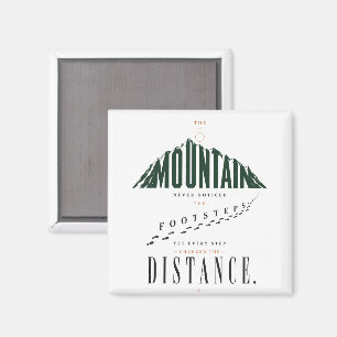 Mountain Footsteps Distance Quote Magnet