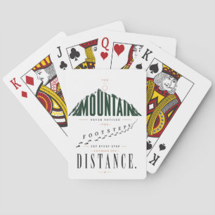 Mountain Footsteps Distance Quote Playing Cards