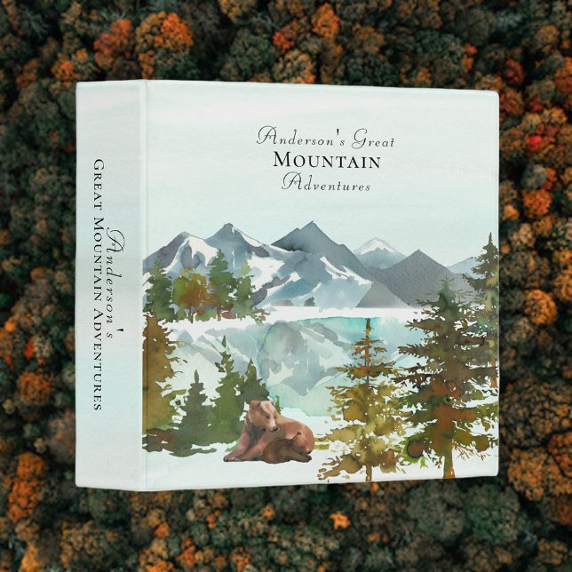 Mountain Forest Adventures Rustic Bears Binder (Creator Uploaded)
