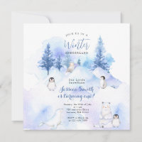 Mountain Forest Animal Winter Onederland birthday