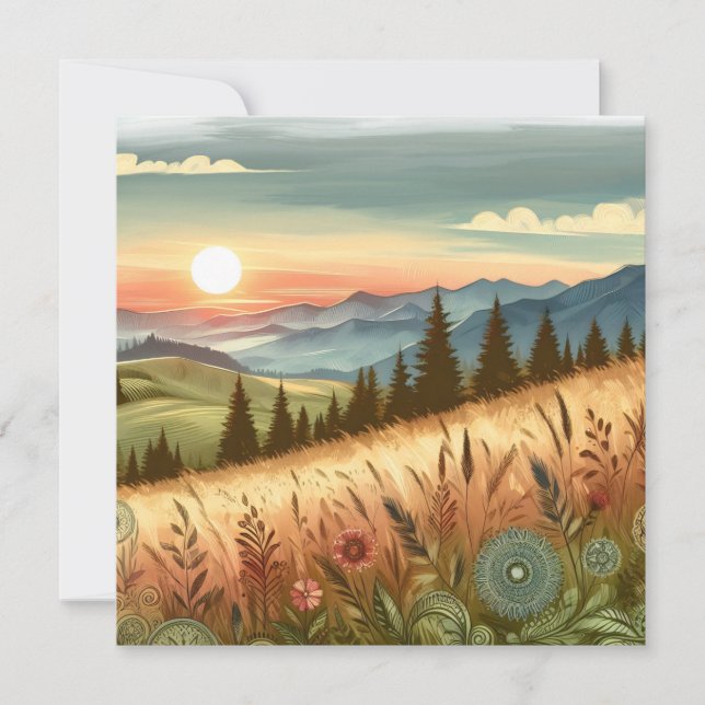 Mountain Forest Hills Country Boho Nature (Front)