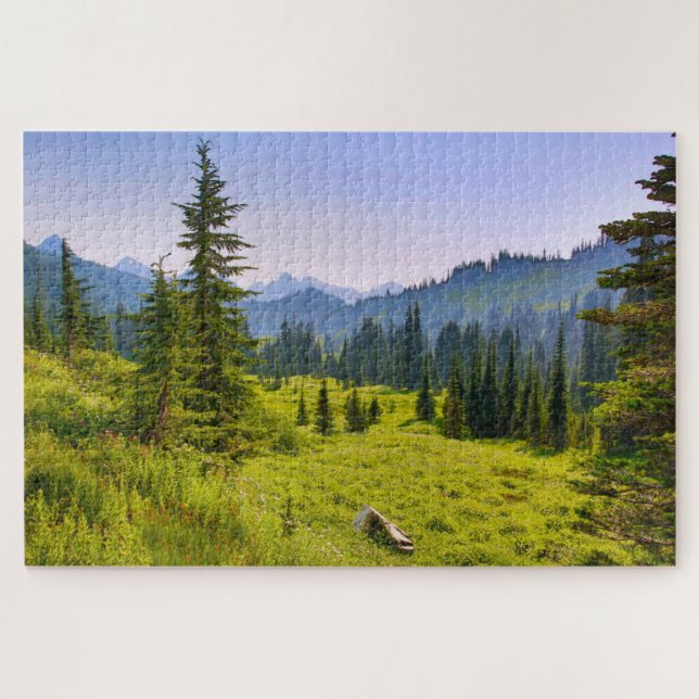 Mountain & Forest Landscape Washington State Jigsaw Puzzle (Horizontal)