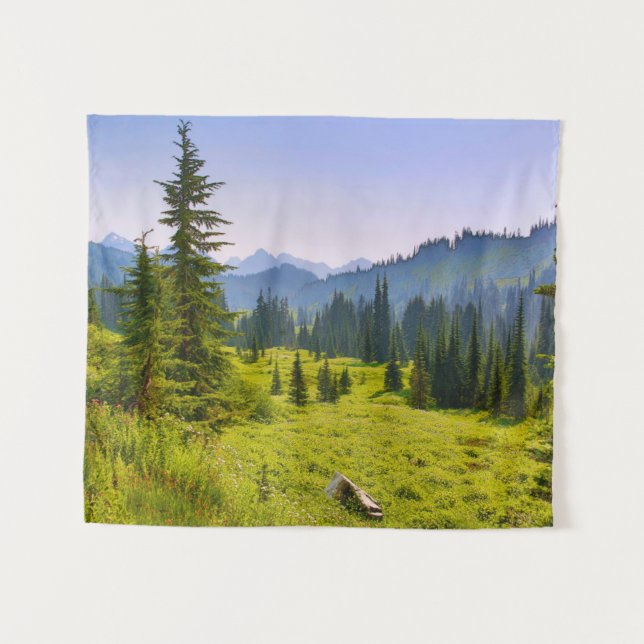 Mountain & Forest Landscape Washington State Tapestry (Front (Horizontal))