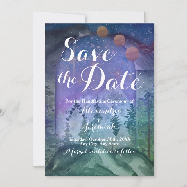 Mountain Forest Paradise Invitation (Front)