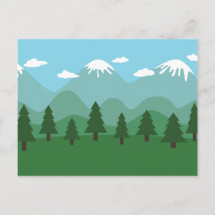 Mountain Forest Postcard