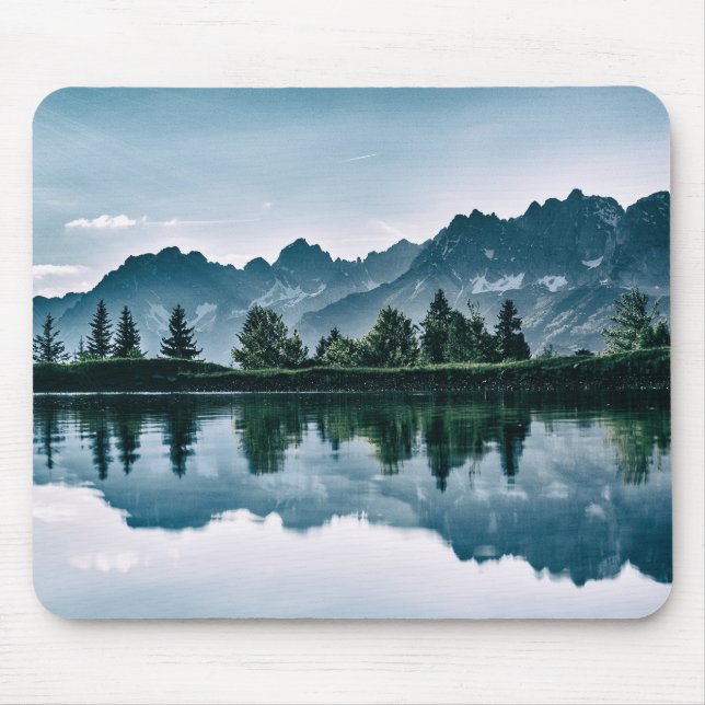 Mountain Forest Reflection Mouse Pad (Front)