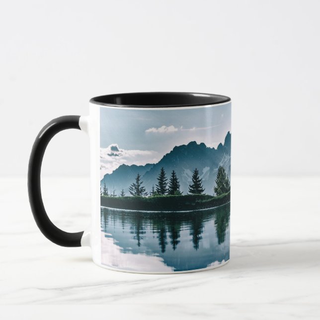 Mountain Forest Reflection Mug (Left)