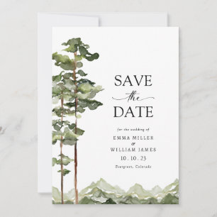 Mountain Forest Save The Date