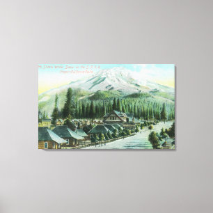 Mountain from Southern Pacific Railroad Canvas Print