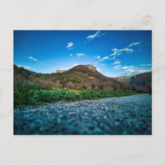 mountain from the road postcard