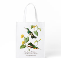 Mountain Gem Hummingbird Grocery Bag
