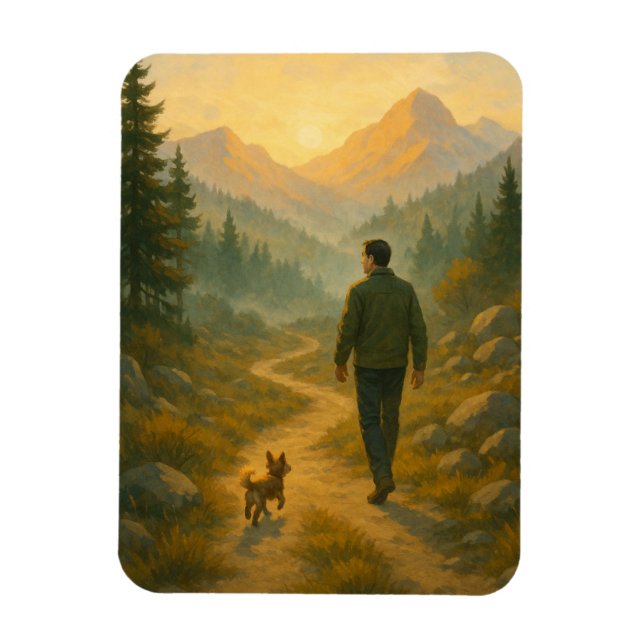 Mountain gizmo magnet (Vertical)