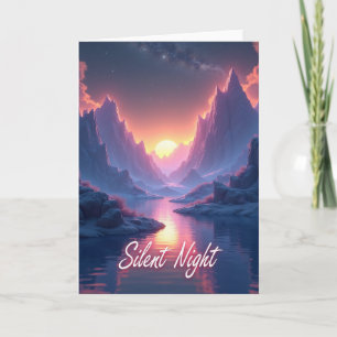 Mountain Glow Christmas Card