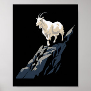 Mountain Goat Animal Rock Climbing Mountain Goat D Poster