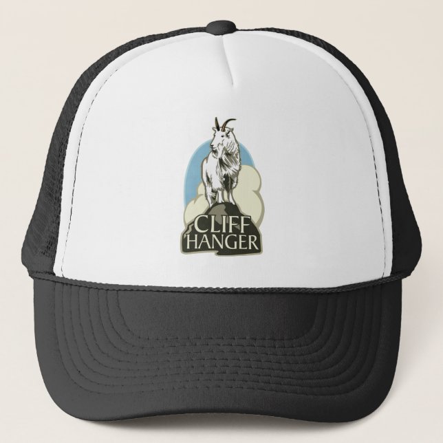 Mountain Goat Cliffhanger Trucker Hat (Front)