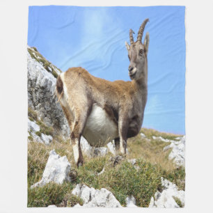Mountain Goat Fleece Blanket