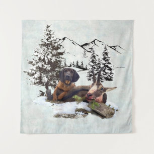 Mountain goat hunting adventure   tapestry