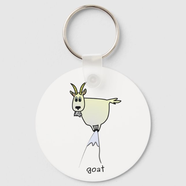 Mountain Goat Keychain (Front)