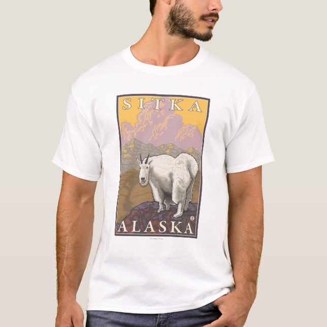 Mountain Goat - Sitka, Alaska T-Shirt (Front)