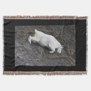 Mountain Goat Throw Blanket
