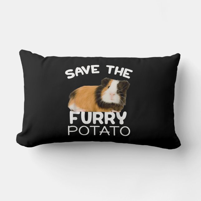 Mountain Guinea Pig - Save Furry Potato Lumbar Pillow (Front)