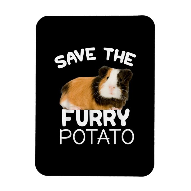 Mountain Guinea Pig - Save Furry Potato Magnet (Vertical)
