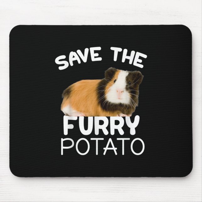 Mountain Guinea Pig - Save Furry Potato Mouse Pad (Front)