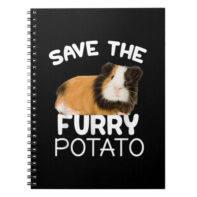 Mountain Guinea Pig - Save Furry Potato Notebook (Front)