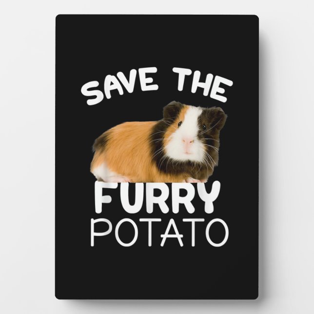 Mountain Guinea Pig - Save Furry Potato Plaque (Front)