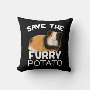 Mountain Guinea Pig - Save Furry Potato Throw Pillow