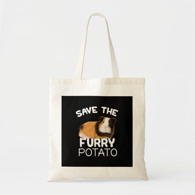 Mountain Guinea Pig - Save Furry Potato Tote Bag (Front)
