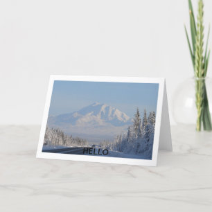 Mountain hello card