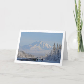 Mountain hello card