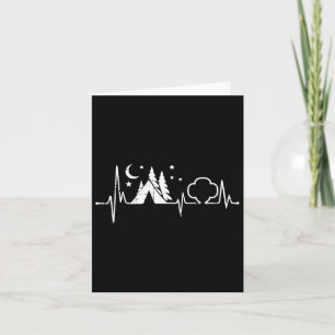 Mountain Hiker Heartbeat Travel Hiking Traveller M Card