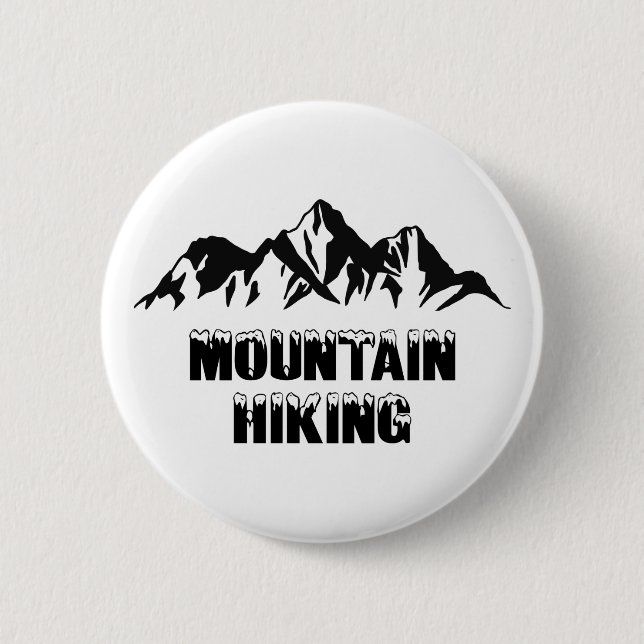 Mountain hiking 2 inch round button (Front)