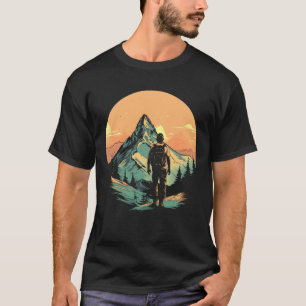 Mountain Hiking Adventure Sunset T-Shirt